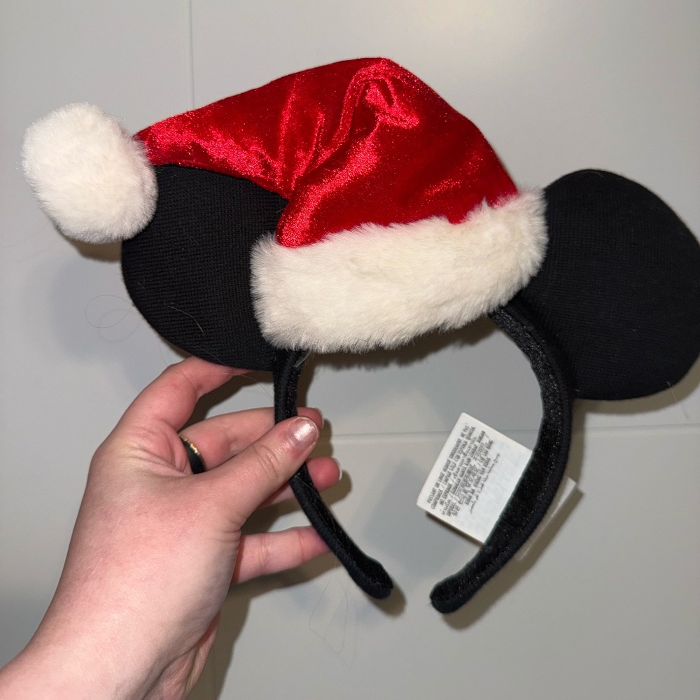 Santa Hat Mouse Ears - Disney Parks